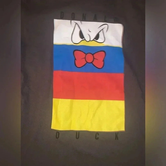 DISNEY x NEFF DISNEYLAND DONALD DUCK TEE T SHIRT Mens M Gray - Picture 3 of 3